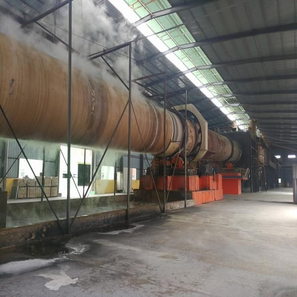 Elektryczny piec do kalcynacji popiołów Sprzęt do kalcynacji popiołów Okład obrotowy z tlenkiem cynku o pojemności 400-1000 t/d
