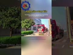 Dostawa pieca obrotowego z magnezytu